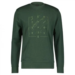 Scott Hoodie Casual L/sl Crewneck Herren Grün/Dunkelgrün