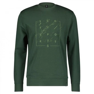 Scott Hoodie Casual L/sl Crewneck Herren Grün/Dunkelgrün