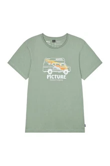 Picture Kurzarmshirt M Custom Van Tee Herren Hellgrün/Grün/Dunkelgrün