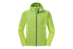Schöffel Fleece Hoody Forillon Grün/Neonfarben