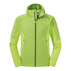 Schöffel Fleece Hoody Forillon Grün/Neonfarben