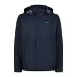 CMP Herren Regenjacke Man Jacket Snaps Hood BLACK BLUE