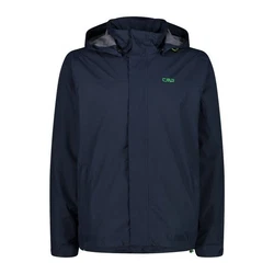 CMP Herren Regenjacke Man Jacket Snaps Hood BLACK BLUE