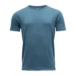 Devold Kurzarmshirt Eika Merino 150 Tee Herren Türkis/Blau/Grau