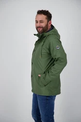 DEPROC Active Regenjacke ANKERGLUT Dunkelgrün/Grün