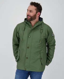 DEPROC Active Regenjacke ANKERGLUT Dunkelgrün/Grün