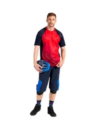 VAUDE T-Shirt Mens Moab T-shirt Vi Kurzarm-Shirt Rot/Mischfarben/Dunkelrot