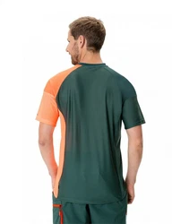 VAUDE T-Shirt Mens Moab T-shirt Vi Kurzarm-Shirt Orange/Mischfarben/Dunkelgrün