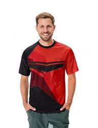 VAUDE T-Shirt Mens Moab T-shirt Vi Kurzarm-Shirt Rot/Dunkelrot