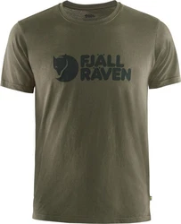 Fjällräven T-Shirt Logo Herren Dunkelgrün