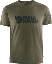 Fjällräven T-Shirt Logo Herren Dunkelgrün