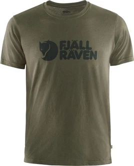Fjällräven T-Shirt Logo Herren Dunkelgrün