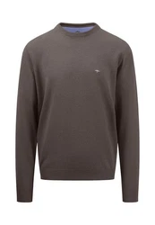 FYNCH-HATTON Pullover Grau/Braun/Dunkelgrau/Khaki