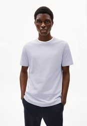 Armedangels T-Shirt JAAMES Weiß/Hellblau/Grau