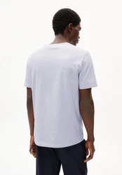 Armedangels T-Shirt JAAMES Weiß/Hellblau/Grau