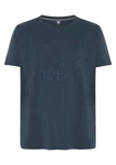 Polo Sylt T-Shirt mit gesticktem Label-Symbol und -Schriftzug Blau/Dunkelblau