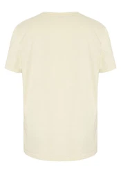 Polo Sylt T-Shirt mit gesticktem Label-Symbol und -Schriftzug Khaki/Beige/Weiß/Gold