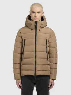 khujo Steppjacke WOU Beige/Braun/Khaki