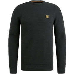 PME LEGEND Rundhalspullover Crewneck Dunkelgrau/Grau/Dunkelgrün