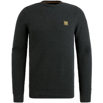 PME LEGEND Rundhalspullover Crewneck Dunkelgrau/Grau/Dunkelgrün PME LEGEND Rundhalspullover Crewneck Dunkelgrau/Grau/Dunkelgrün