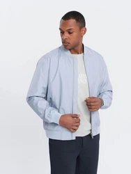 OMBRE Bomberjacke Hellblau/Grau/Blau