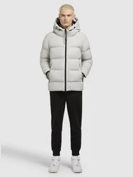 khujo Steppjacke DOVER Grau/Beige/Hellgrau