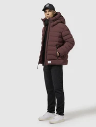 khujo Steppjacke THENO Braun/Rot/Dunkelrot/Bordeaux/Dunkelbraun