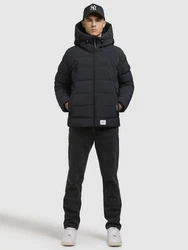 khujo Steppjacke GAON Schwarz/Dunkelgrau