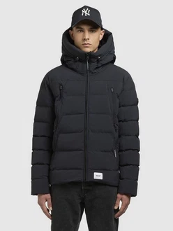 khujo Steppjacke GAON Schwarz/Dunkelgrau