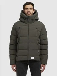 khujo Steppjacke GAON Dunkelgrün/Khaki/Grün