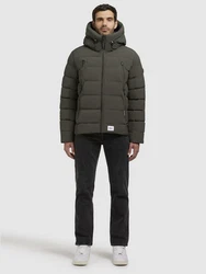 khujo Steppjacke GAON Dunkelgrün/Khaki/Grün