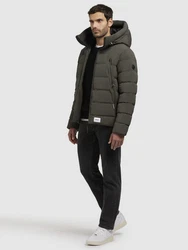 khujo Steppjacke GAON Dunkelgrün/Khaki/Grün