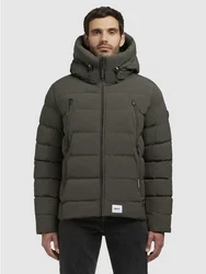 khujo Steppjacke GAON Dunkelgrün/Khaki/Grün