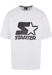 Starter Black Label T-Shirt Starter Logo Oversize Acid Tee Weiß/Silber/Schwarz
