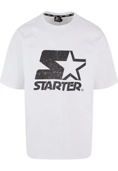 Starter Black Label T-Shirt Starter Logo Oversize Acid Tee Weiß/Silber/Schwarz