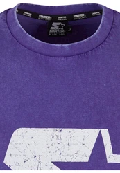 Starter Black Label T-Shirt Starter Logo Oversize Acid Tee Lila/Dunkelblau