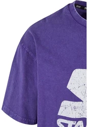 Starter Black Label T-Shirt Starter Logo Oversize Acid Tee Lila/Dunkelblau