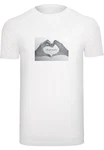 MisterTee T-Shirt Love Sign Tee Weiß/Creme/Hellblau