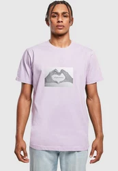 MisterTee T-Shirt Love Sign Tee Lila/Fliederfarben
