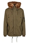 Brandit Men Fish Tail Parka Dunkelgrün/Braun/Khaki