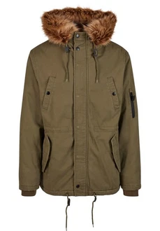 Brandit Men Fish Tail Parka Dunkelgrün/Braun/Khaki