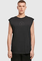 Merchcode T-Shirt Spring Leaf Clover Flower Sleeveless Tee Grün