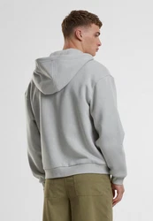 Urban Classics Fluffy Zip Cardigan Hellgrau/Grau/Braun