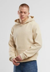 URBAN CLASSICS Kapuzensweatshirt Basic Essential Hoody Beige/Khaki/Braun