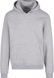 URBAN CLASSICS Kapuzensweatshirt Basic Essential Hoody Grau/Hellgrau
