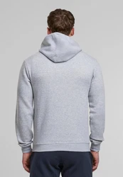 URBAN CLASSICS Kapuzensweatshirt Basic Essential Hoody Grau/Hellgrau
