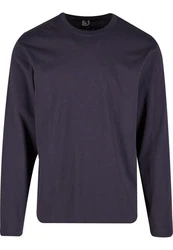 Brandit Premium Longsleeve Shirt Dunkelblau/Lila