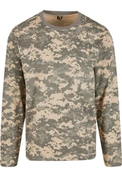 Brandit Premium Longsleeve Shirt Dunkelgrün/Braun/Khaki