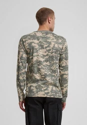 Brandit Premium Longsleeve Shirt Dunkelgrün/Braun/Khaki