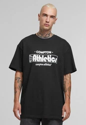 Upscale by Mister Tee Compton Athletic Club Oversize Tee (1-tlg) Schwarz/Lila/Dunkelrot